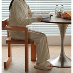 Elegant Natural Ash Wood Chair – Stunning Home Decor Addition fyx-883