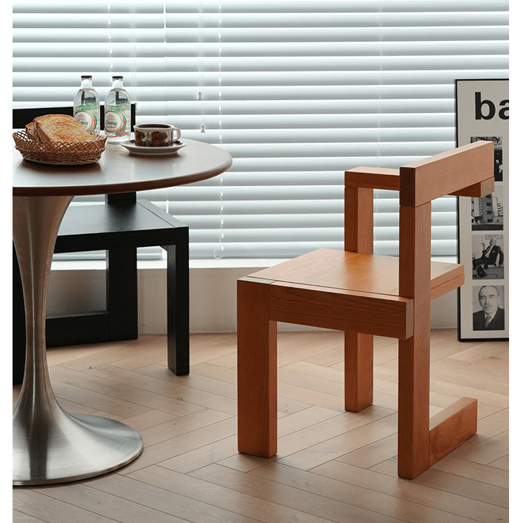 Elegant Natural Ash Wood Chair – Stunning Home Decor Addition fyx-883