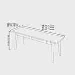 Elegant Oak and Cherry Wood Stool - Natural Finish for Timeless Style fyx-885