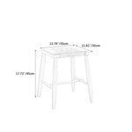 Rustic Charm Wooden Stools with Paper Rope Accents - Oak, Walnut & Cherry Options fyx-886