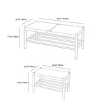 Handcrafted Oak Wood Stool with Stylish Paper Rope Seat fyx-887