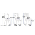 Elegant Light Brown Beech Wood Chair with Rattan Design fyx-888