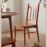 Elegant Natural Wood Chair in Rich Cherry Finish fyx-895