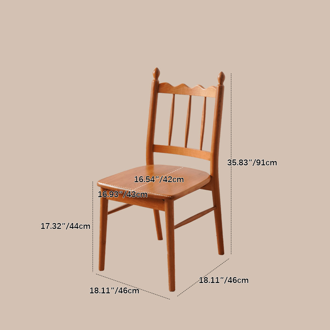 Elegant Natural Wood Chair in Rich Cherry Finish fyx-895