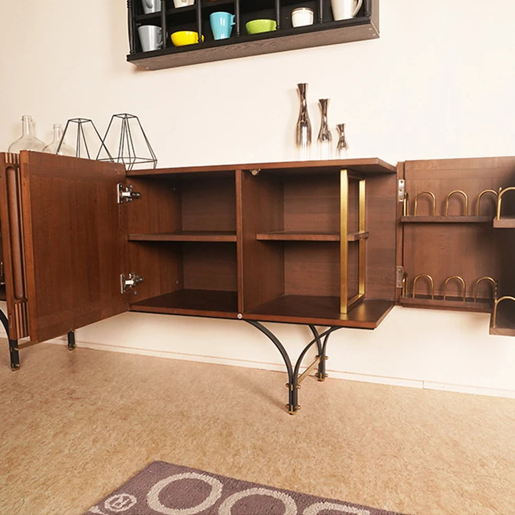 Stylish Boxwood Cabinet with Unique Ribbed Design - Perfect for Modern Interiors fzgf-3104