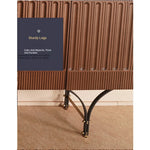 Stylish Boxwood Cabinet with Unique Ribbed Design - Perfect for Modern Interiors fzgf-3104