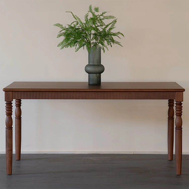 Elegant Black Walnut Dining Table with Classic Design - Perfect for Modern Homes fzgf-3105