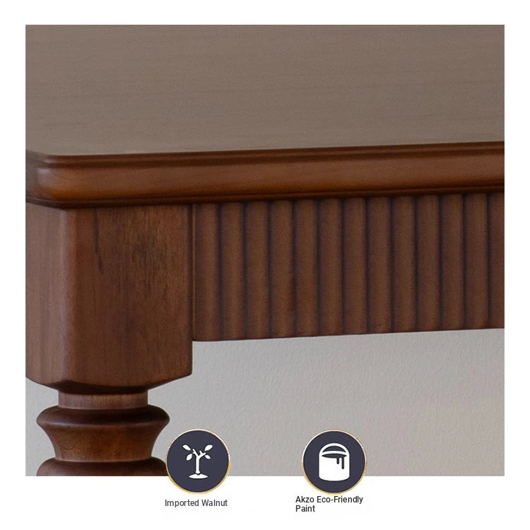 Elegant Black Walnut Dining Table with Classic Design - Perfect for Modern Homes fzgf-3105