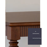 Elegant Black Walnut Dining Table with Classic Design - Perfect for Modern Homes fzgf-3105