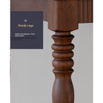 Elegant Black Walnut Dining Table with Classic Design - Perfect for Modern Homes fzgf-3105