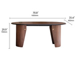 Elegant Ash Wood Desk with Unique Design – Perfect for Home or Office fzgf-3107