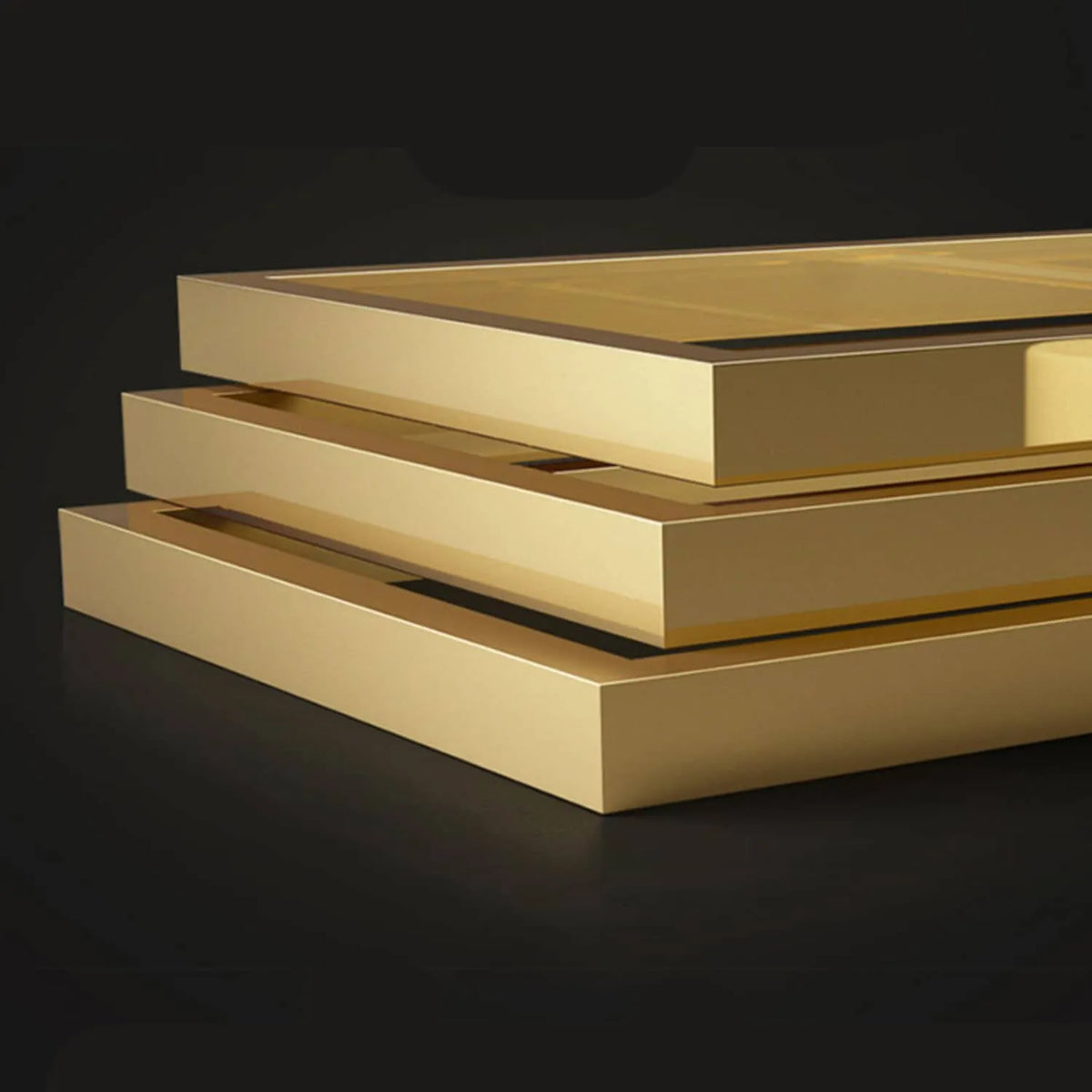 Luxurious Faux Leather Nightstand with Modern Gold Accents fzyhs-2735