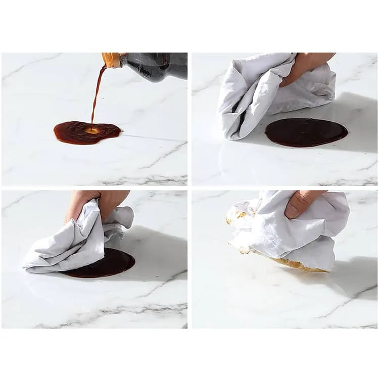 Luxury Solid Wood Nightstand with Marble Top - Elegant Bedroom Accent Piece fzyhs-2736