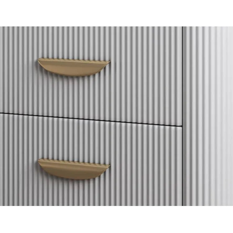 Luxury Solid Wood Nightstand with Marble Top - Elegant Bedroom Accent Piece fzyhs-2736