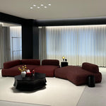 Italian Minimalist Block-Style Sectional Sofa, Asymmetrical Corner Couch for Living Room gs-0209-52
