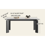 Stylish Ash Wood Table with Sleek Ceramic Top – Perfect for Modern Homes hagst-1667