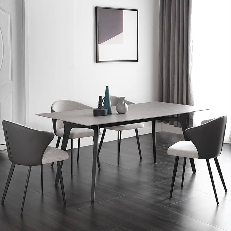 Stylish Multi-Layer Sintered Stone Gray Table for Modern Interiors hagst-316