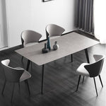 Stylish Multi-Layer Sintered Stone Gray Table for Modern Interiors hagst-316