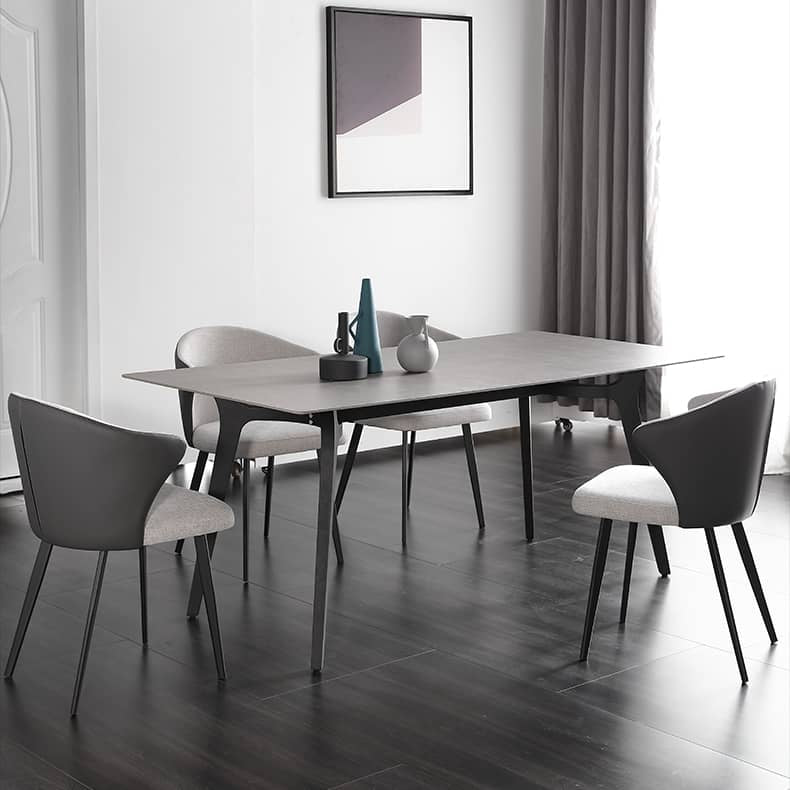 Stylish Multi-Layer Sintered Stone Gray Table for Modern Interiors hagst-316