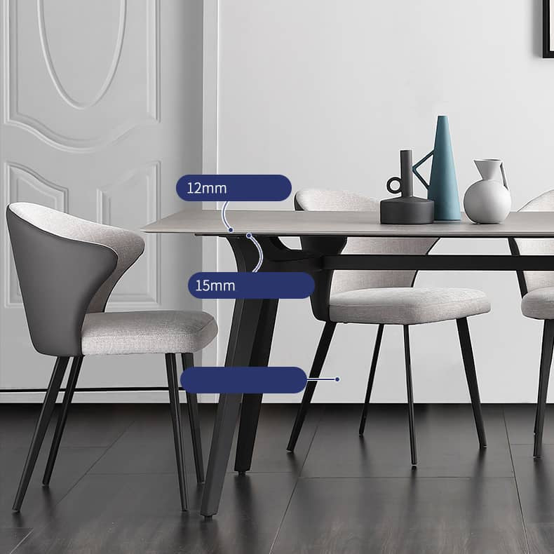 Stylish Multi-Layer Sintered Stone Gray Table for Modern Interiors hagst-316