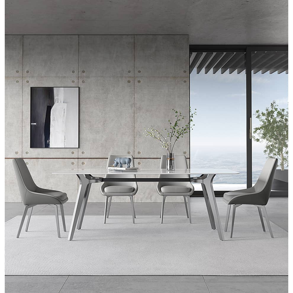 Stylish Multi-Layer Sintered Stone Gray Table for Modern Interiors hagst-316