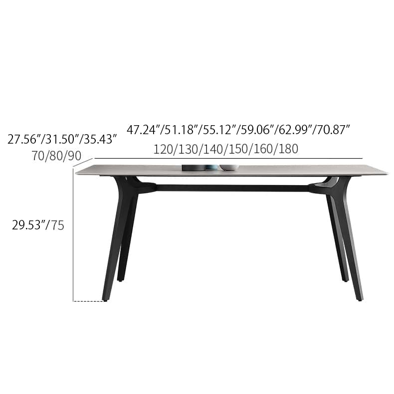 Stylish Multi-Layer Sintered Stone Gray Table for Modern Interiors hagst-316