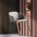 Elegant Dark Gray Ash Wood Chair with Scratch-Resistant Fabric - Perfect for Modern Living Rooms hagst-328