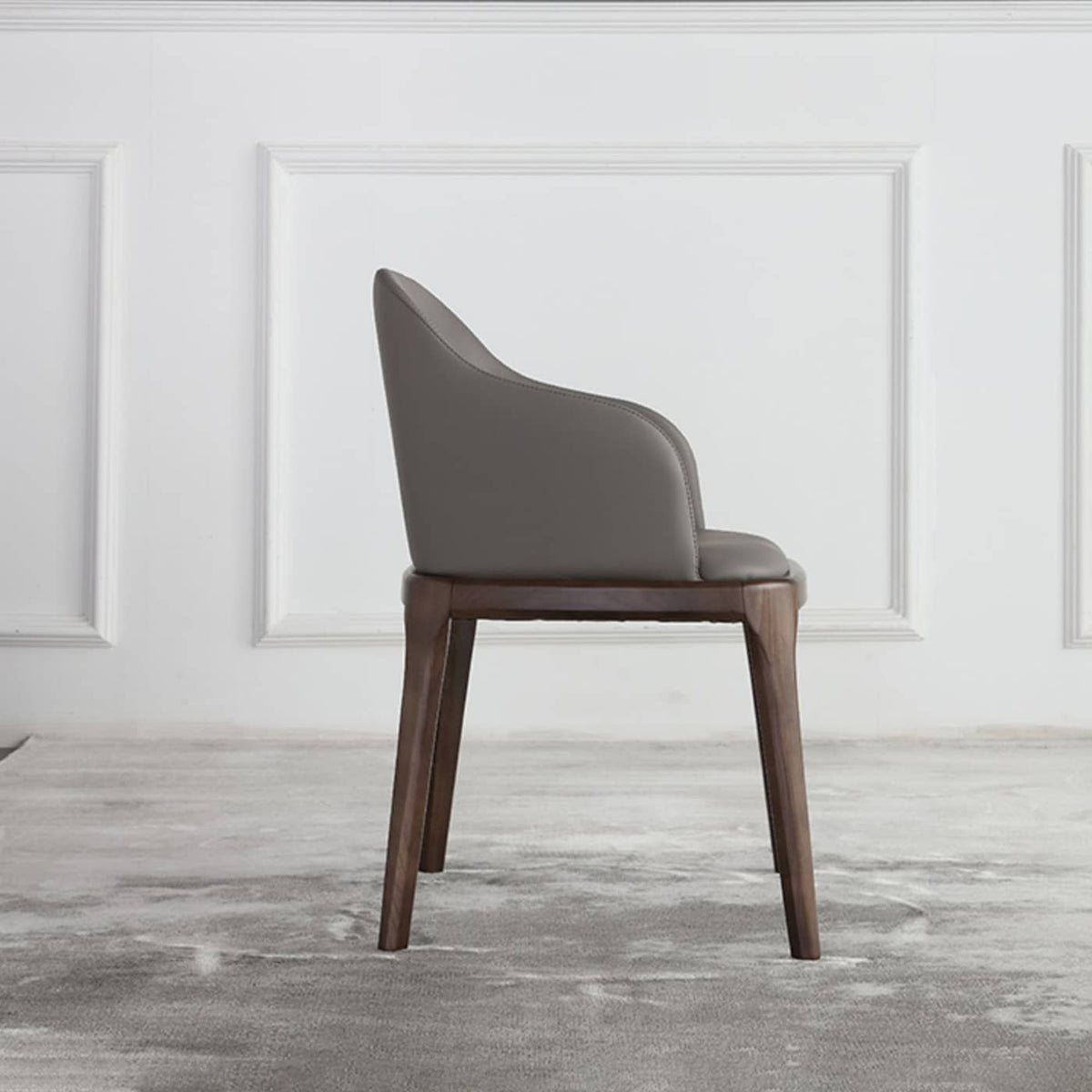 Elegant Dark Gray Ash Wood Chair with Scratch-Resistant Fabric - Perfect for Modern Living Rooms hagst-328