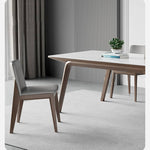 Modern Dark Gray Ash Wood Chair with Scratch-Resistant Fabric Upholstery hagst-329