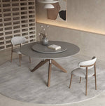 Elegant Light Gray Chair with Ash Wood Frame and Cotton-Ramie Upholstery hagst-331