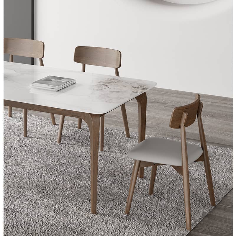 Light Gray Oak Chair with Scratch-Resistant Upholstery hagst-332