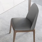 Elegant Dark Gray Ash Wood Chair with Scratch-Resistant Fabric - Durable & Stylish Seating hagst-338