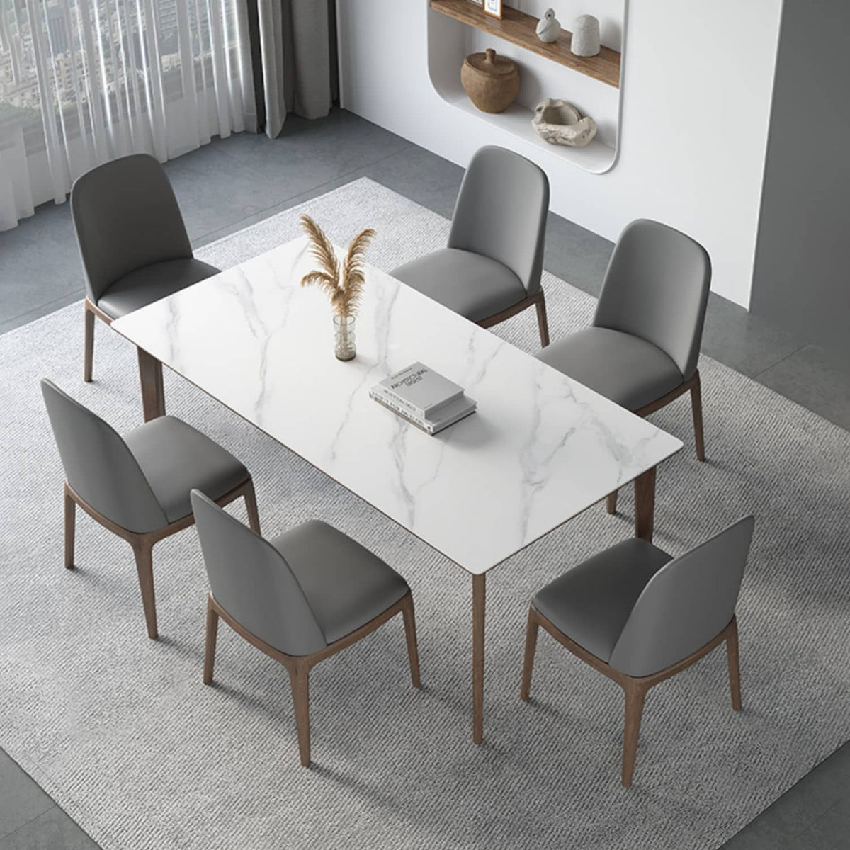 Elegant Dark Gray Ash Wood Chair with Scratch-Resistant Fabric - Durable & Stylish Seating hagst-338