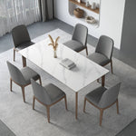 Elegant Dark Gray Ash Wood Chair with Scratch-Resistant Fabric - Durable & Stylish Seating hagst-338