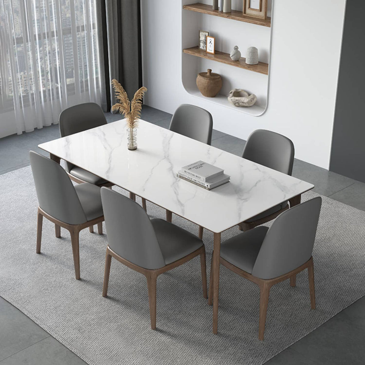 Elegant Dark Gray Ash Wood Chair with Scratch-Resistant Fabric - Durable & Stylish Seating hagst-338