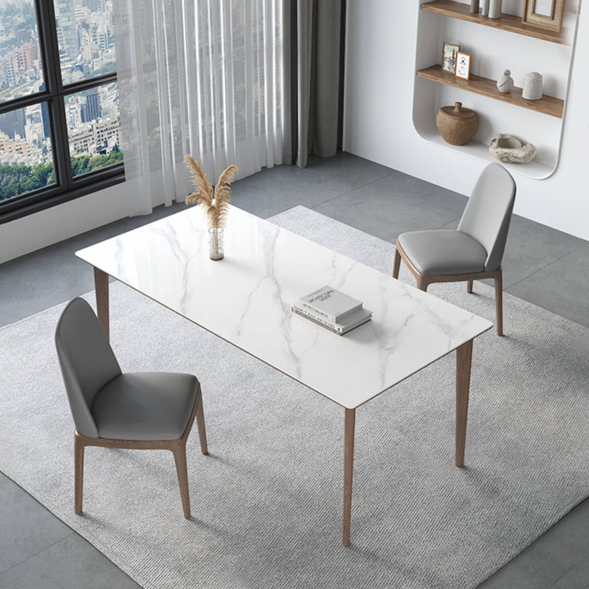 Elegant Dark Gray Ash Wood Chair with Scratch-Resistant Fabric - Durable & Stylish Seating hagst-338