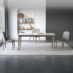 Elegant Dark Gray Ash Wood Chair with Scratch-Resistant Fabric - Durable & Stylish Seating hagst-338