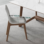 Modern Light Gray Ash Wood Chair with Durable Scratch-Resistant Fabric hagst-340