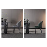 Elegant Dark Gray Cotton-Ramie Blend Chair – Modern Comfort and Style hagst-342