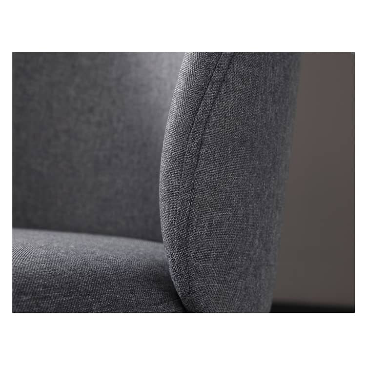Elegant Dark Gray Cotton-Ramie Blend Chair – Modern Comfort and Style hagst-342