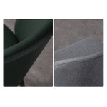 Elegant Dark Gray Cotton-Ramie Blend Chair – Modern Comfort and Style hagst-342