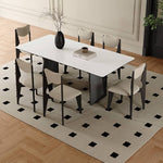 Elegant Multi-Layer Sintered Stone Table with Oak Wood Finish hagst-562