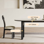 Sleek White Sintered Stone and Ash Wood Multi-Layer Board Table for Modern Interiors hagst-569