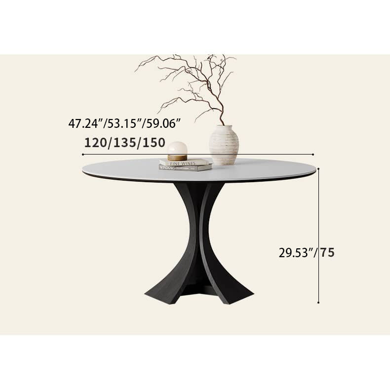 Elegant Multi-Layer Wood Board Table with Durable White Sintered Stone Top hagst-571