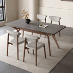 Stylish Gray Sintered Stone & Ash Wood Multi-Layer Board Table – Modern & Elegant Design hagst-572