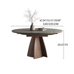 Modern Table with Elegant Gray Sintered Stone and Ash Wood Multi-Layer Board hagst-580
