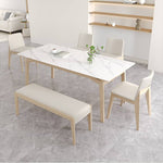 Elegant Off White Chair with Natural Ash Wood and Faux Leather Upholstery hagst-816