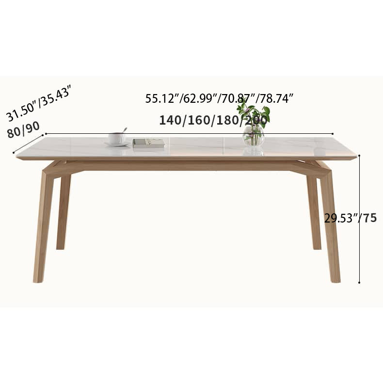 Elegant Off White Chair with Natural Ash Wood and Faux Leather Upholstery hagst-816