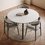 Sleek Grey Black Ash Wood Chair with Comfortable Foam & Stylish Faux Leather Upholstery hagst-817