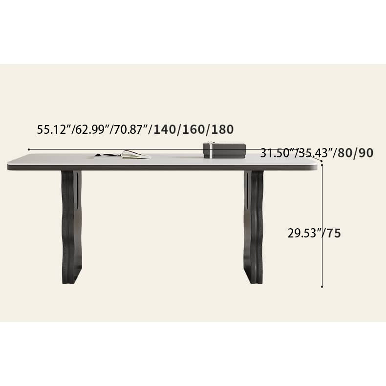 Modern Black & White Ash Wood Chair with Foam & Polyester Upholstery hagst-819